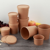 Paberist supikonteiner kaanega, 940 ml (pakendis 50 tk) - 4