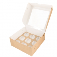 Muffinikarp 9-le, 25 × 25 × 10 cm (pakendis 25 tk) - 1