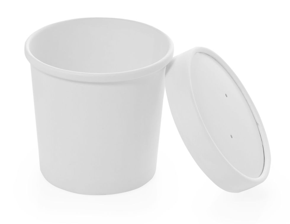 Suhkruroo supikonteiner kaanega, 445 ml (pakendis 25 tk)