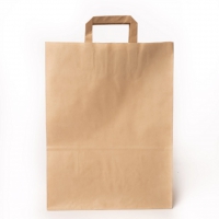 Paberist kott sangadega, 26 × 14 × 29 cm (pakendis 250 tk) - 1