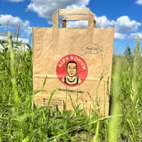 Paberist kott sangadega, 26 × 14 × 29 cm (pakendis 250 tk) - 2