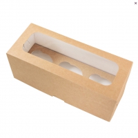 Muffinikarp 3-le, 25 × 17,5 × 10 cm (pakendis 25 tk) - 3