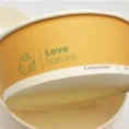 Kartongist salatikarp 1300 ml pealtvaade — ümar kuju bowl-roogadele