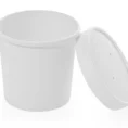 Suhkruroost supikonteiner kaanega 445 ml — komposteeritav take-away lahendus