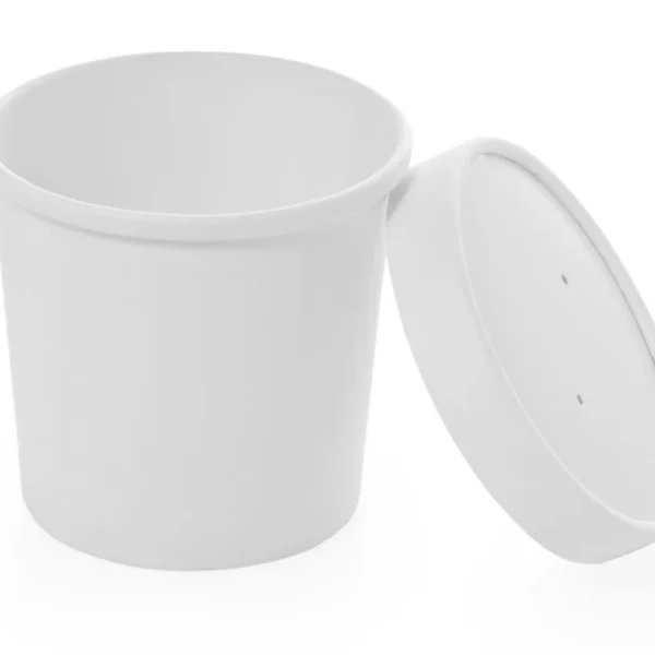 Suhkruroost supikonteiner kaanega 445 ml — komposteeritav take-away lahendus